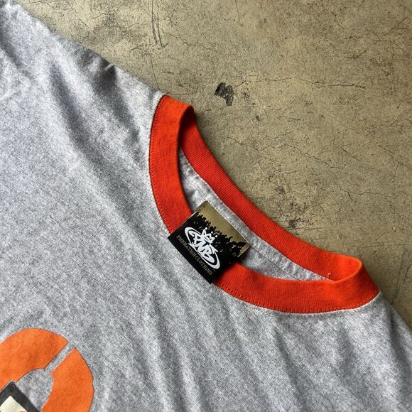 Vintage PNB Nation Shirt Mens XL Gray Logo Graphic Hip Hop USA 90s Y2K - Picture 2 of 2